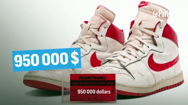 Les folles enchères pour une paire de Nike portées par Michael Jordan