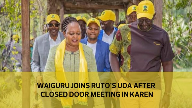 Waiguru joins Ruto's UDA after closed door meeting in Karen