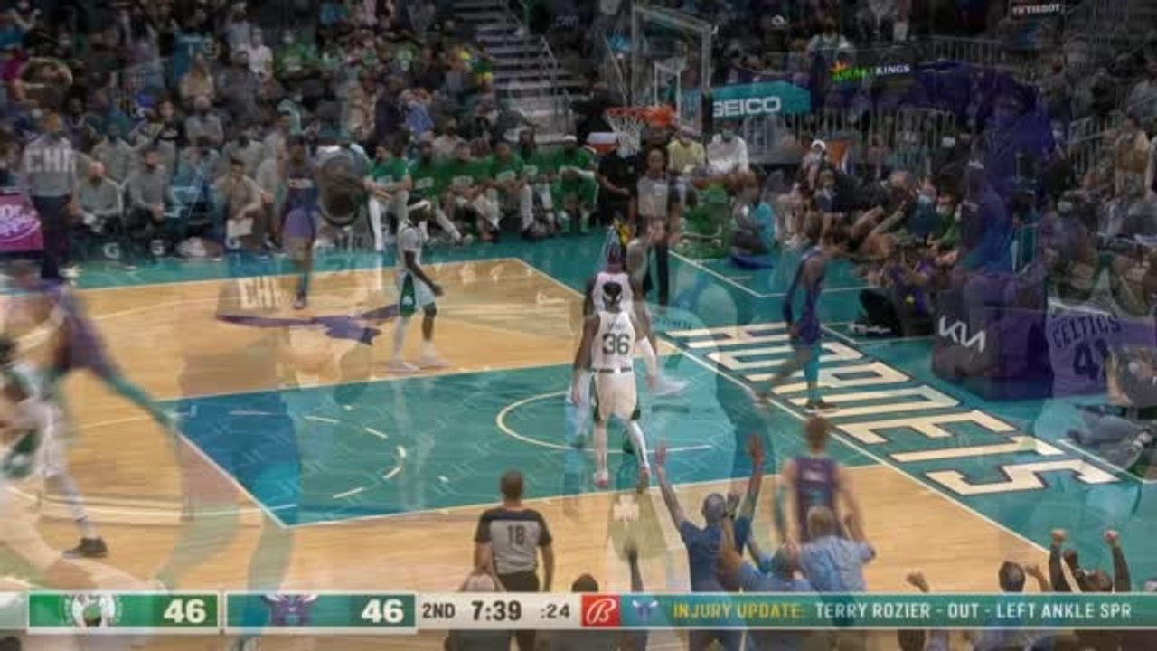 Tatum stars as Celtics down Hornets in OT