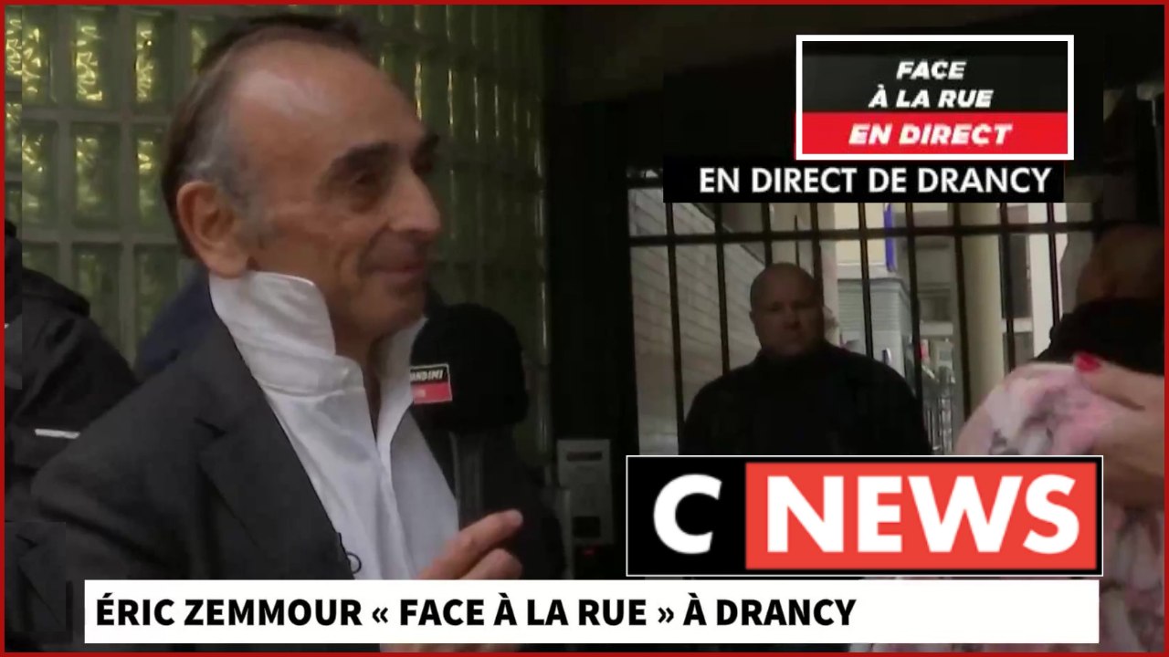 Eric Zemmour face à la rue à Drancy