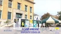 Situation épidémiologique et vaccinale à Bruxelles Point presse 26 10 2021