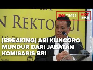 [BREAKING] REKTOR UI ARI KUNCORO MUNDUR DARI POSISI KOMISARIS BRI