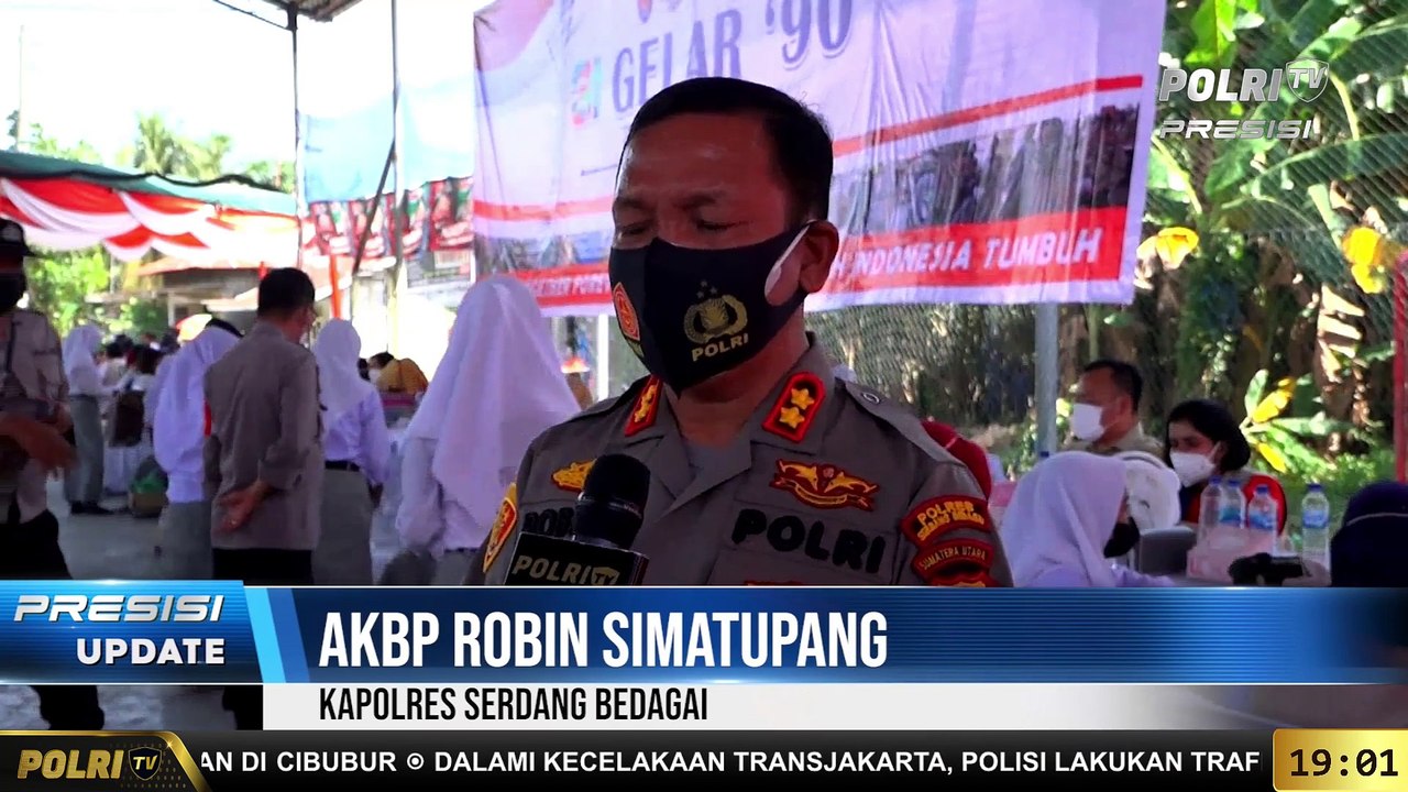 PRESISI Update 19.00 WIB : Vaksinasi Massal Pelajar dan Lansia di Serdang Bedagai Sumut