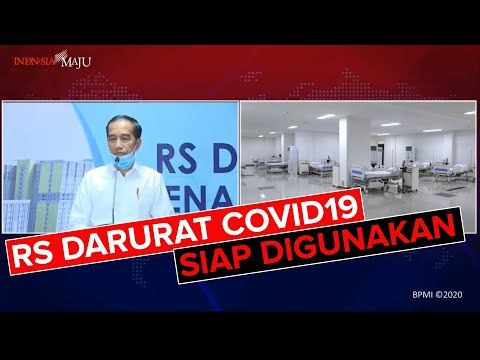 Presiden Jokowi Tinjau Langsung RS Darurat COVID-19 Wisma Atlet Kemayoran, 23 Maret 2020