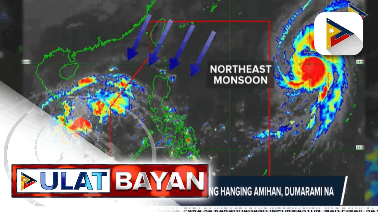 WEATHER | Mga lugar sa bansa na apektado ng hanging amihan, dumarami na; Dalawang bagyo sa labas ng PAR, patuloy na binabantayan