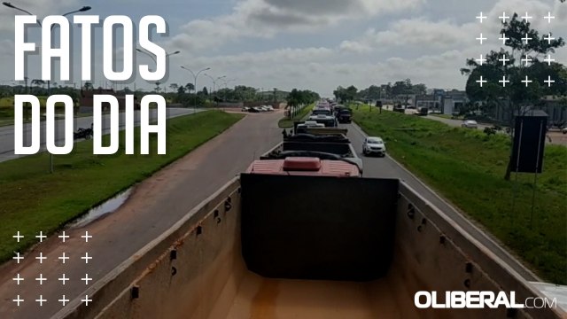 Protesto de caminhoneiros interdita parte da BR 316 em Benevides