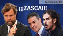 ¡Brutal! Ronda de ‘zascas’ de Espinosa de los Monteros (VOX)  a Sánchez, ‘El Rastas’  y  Podemos