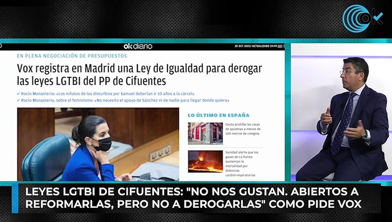 El PP de Ayuso abierto a "reformar pero no derogar" como pide Vox las leyes LGTBI de Cifuentes