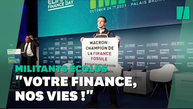 Des militants écolos perturbent le Climate Finance Day après le discours de Bruno Le Maire