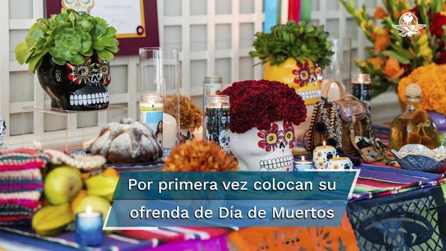 Así es la ofrenda por Día de Muertos en la Casa Blanca para honrar a los difuntos