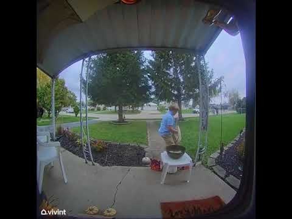 Kind Boy Refills Empty Bowl With His Own Candy