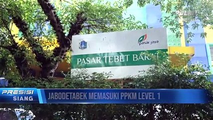 PPKM Level 1 PD Pasar Tebet Beroperasi dengan Kapasitas 100 Persen