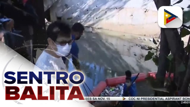 MMDA, nag-inspeksyon sa mga inilagay na trash trap sa ilang creek sa Metro Manila