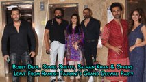 Bobby Deol, Suniel Shetty, Salman Khan & Others  Leave From Ramesh Taurani’s Grand Deewali Party