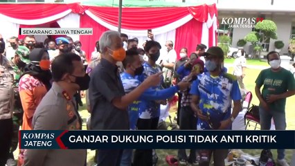 Ganjar Dukung Polisi Tidak Anti Kritik