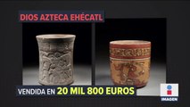 Subastan piezas prehispánicas en Francia pese a protesta de México