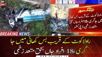 18 dead as bus plunges into ravine in Rawalakot