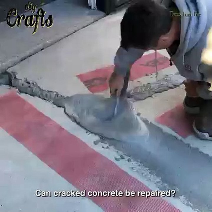 fixing driveway crack Concrete Project From Beginning To End  Concrete Resurfacing Repair Tutorial