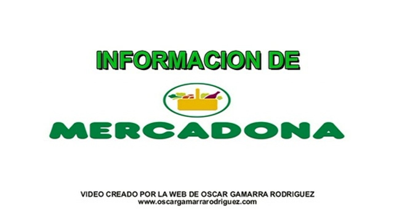 INFORMACION MERCADONA