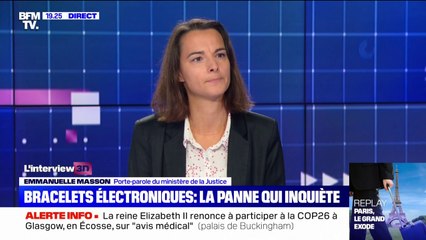 Panne des bracelets électroniques: "Tout était enregistré, l'administration pénitentiaire a pu récupérer toutes les alarmes", selon la porte-parole du ministère de la Justice