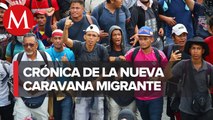 Así es la travesía de una caravana migrante por México