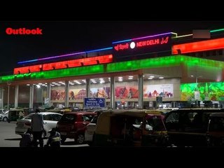New Delhi Railway Station Decked Up In Newly Installed Facade Lighting