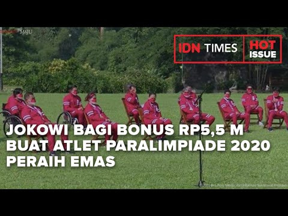 JOKOWI BAGI BONUS RP5,5 M BUAT ATLET PARALIMPIADE 2020 PERAIH EMAS