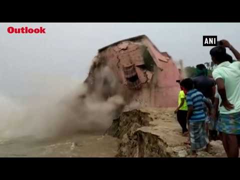 School Gets Washed Away In River Ganga In Bihar's Katihar