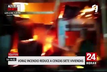 Voraces incendios se registraron en Iquitos, Cañete y Tingo María