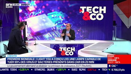 Olivier Moyen (I Light You) : I Light You a conçu LOD, une lampe capable de tuer 99% des virus et bactéries présents dans l'air en 20 minutes - 26/10