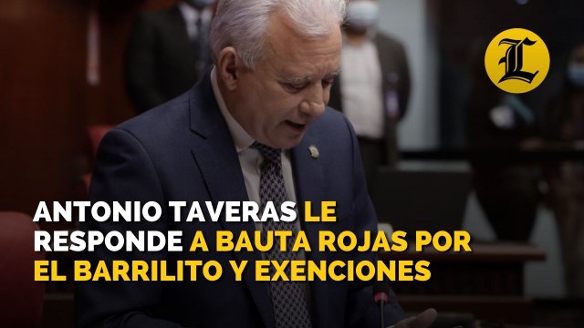 Antonio Taveras le responde a Bauta Rojas por el barrilito y exenciones