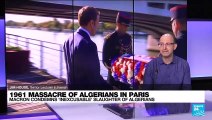 1961 Massacre of Algerians in Paris :  Macron condemns 