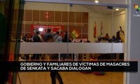 teleSUR Noticias 17:30 26-10: Gobierno de Bolivia y familias de víctimas de masacre inician diálogos