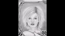 Speed Drawing of a blonde girl