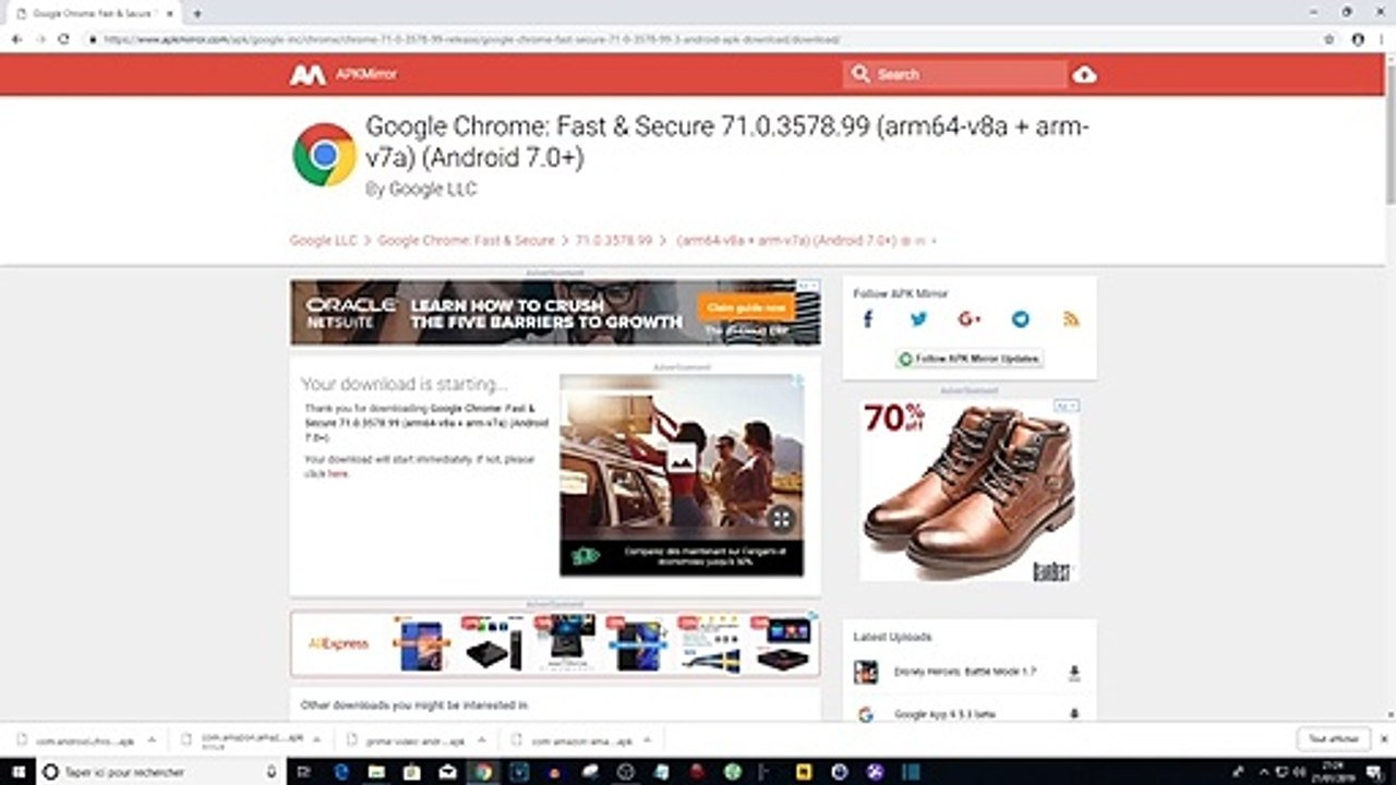 Comment installer une application Android (.apk...