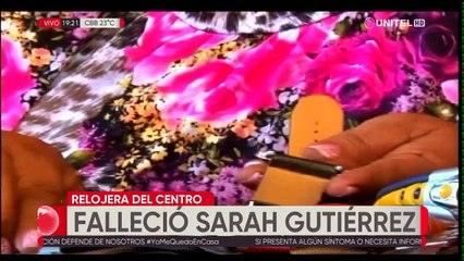 Murió Sarah Gutiérrez, la reconocida relojera del centro de Santa Cruz de la Sierra