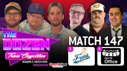 Undefeated Trivia Teams Go Toe-To-Toe In Slugfest (The Dozen pres. by SportClips, Match 147)