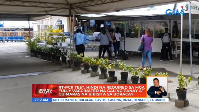 RT-PCR test, hindi na required sa mga fully vaccinated na galing Panay at Guimaras na bibisita sa Boracay | UB