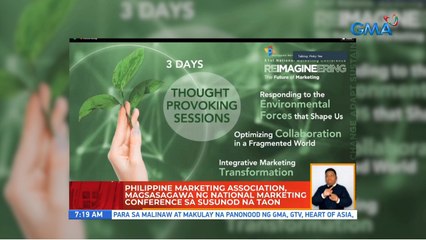 Philippine Marketing Association, magsasagawa ng national marketing conference sa susunod na taon | UB