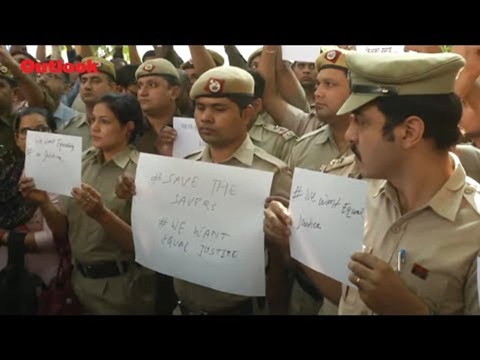'Protect The Protectors': Police Personnel Stage Unprecedented Protest In Delhi