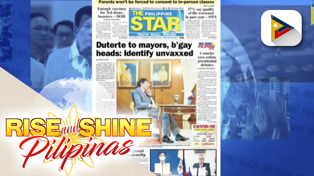 HEADLINES: Population protection and herd immunity, nagkakaroon na nang pagbabago sa panuntunan ng IATF; Binuksan na ang mga mall para sa 3rd dose or booster shots
