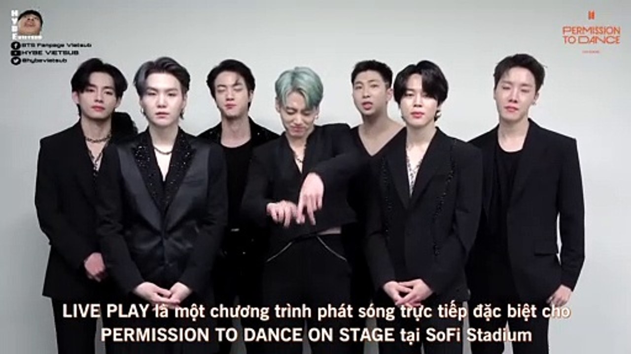 [VIETSUB] Thông báo về PERMISSION TO DANCE ON STAGE - LIVE PLAY tại LA
