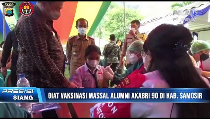 Vaksinasi Door to Door Gelar 31 Tahun AKABRI 90 di Samosir