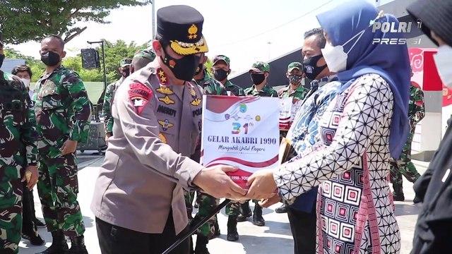 Kapolda Sulsel Tinjau Vaksinasi Massal Alumni Akabri 1990
