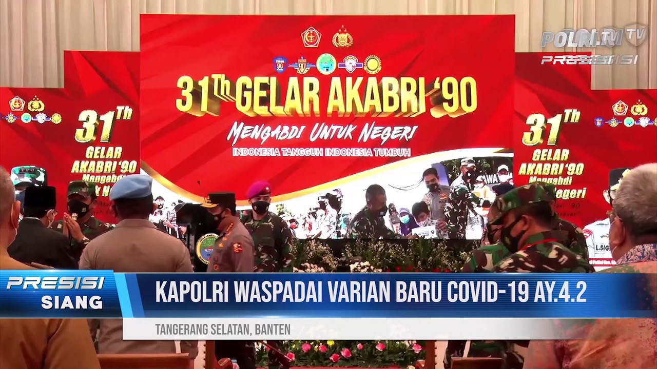 Kapolri Minta Jajarannya Waspada Varian Baru Covid-19 AY.4.2