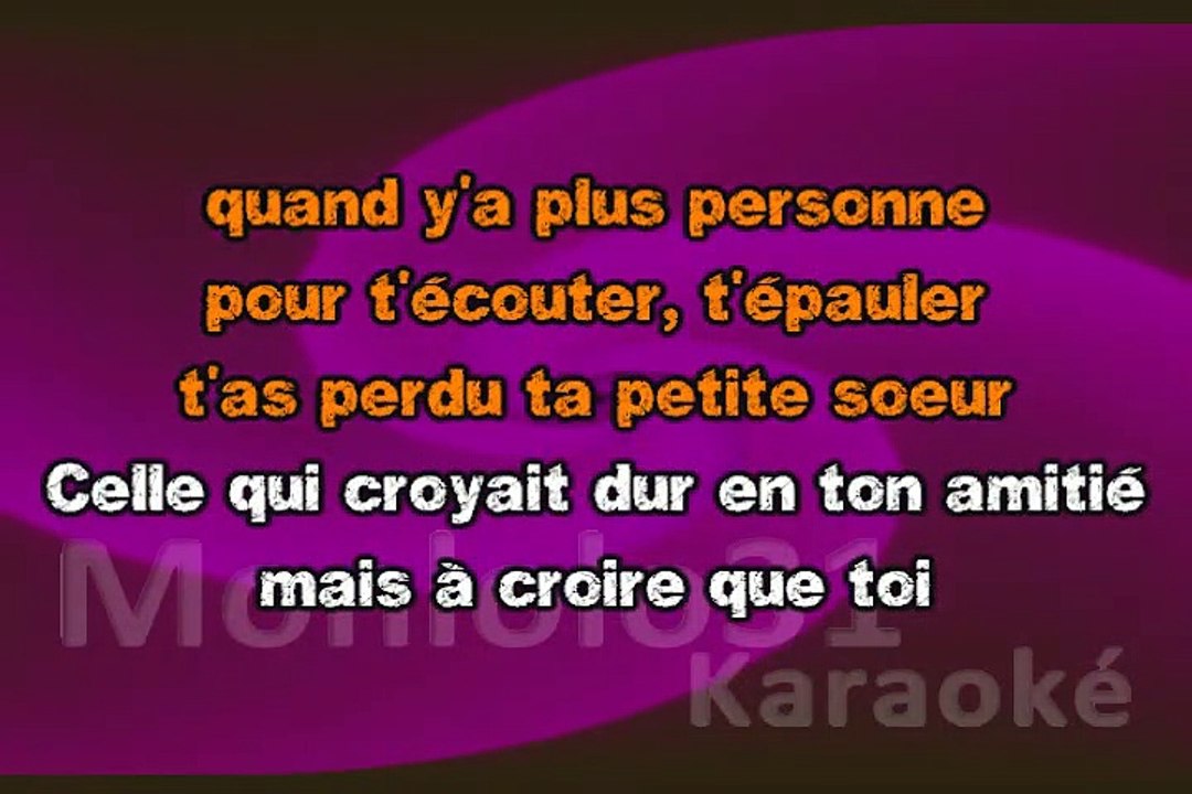 KARAOKE Amel Bent, Camélia Jordana, Vitaa - MA SŒUR