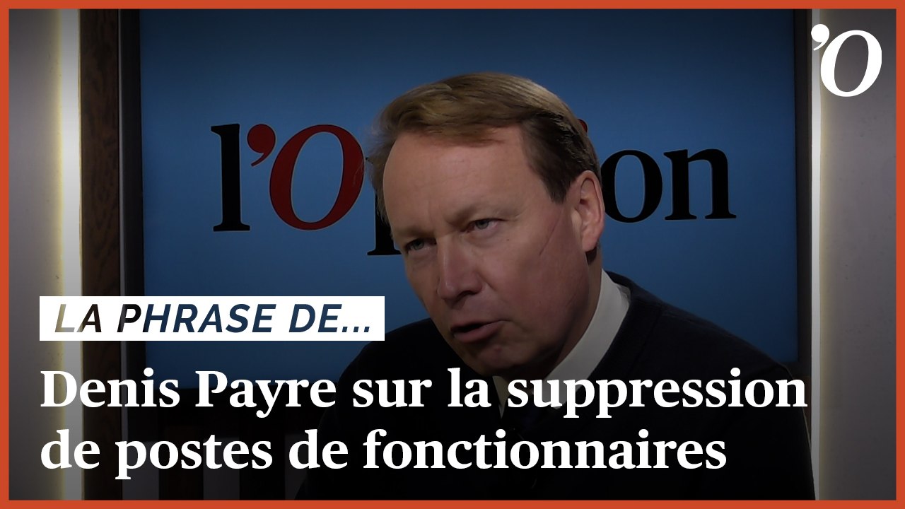 Denis Payre (LR): «Il faut supprimer 620 000 postes de fonctionnaires»