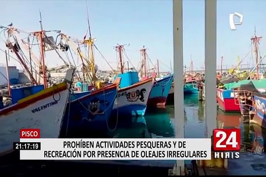 Pisco: cierran puertos y muelles por oleajes anómalos en todo el litoral