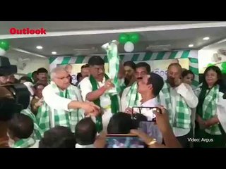 BJD MP Chandrasekhar Sahu Caught On Camera Slapping Party Worker On Stage