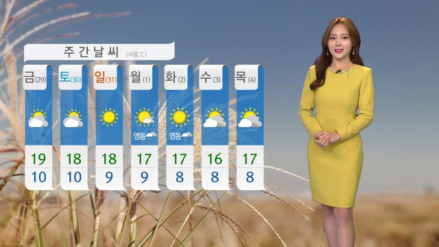 [날씨] 내일 전국 맑고 일교차 커...오전까지 내륙 곳곳 짙은 안개 / YTN